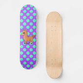 Niedliches orange Lama Skateboard (Vorderseite)