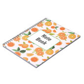 Niedliches Orange-Notebook Notizblock (Linke Seite)