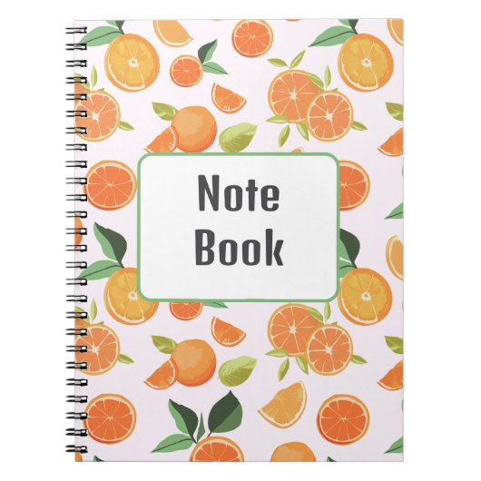Niedliches Orange-Notebook Notizblock (Vorderseite)