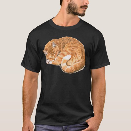 Niedliches Orange Tabby Cat Shirt - Geschenk für K (Vorderseite)
