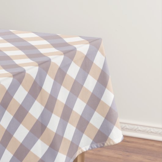 Niedliches Orange und Lila Gingham Pattern Hallowe Tischdecke (Beispiel)