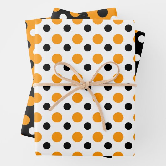 Niedliches Orange- und Schwarzwurzel Geschenkpapier Set (Beispiel)