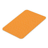 Niedliches Orange- und Weißgeometrie-Muster Magnet (Linke Seite)