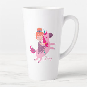 Niedliches Orangefarbenes Girl Reiten auf einem Ei Milchtasse