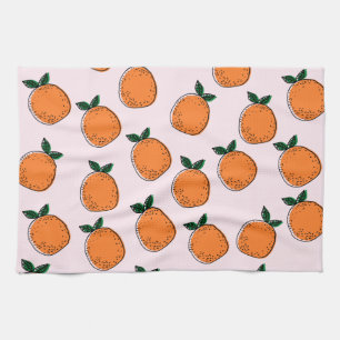 Niedliches Orangen Küchentuch