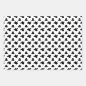 Niedliches Orangen- und Schwarzwurf-Halloween Geschenkpapier Set (Vorderseite 3)