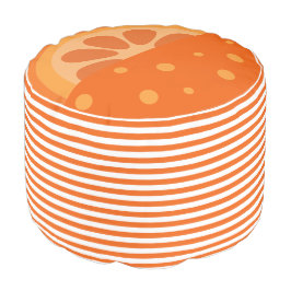 Niedliches Orangenfrucht mit Streifen v2 Hocker