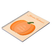 Niedliches Orangengeschlecht - Neutrale Pumpkin-Ju Notizblock (Linke Seite)