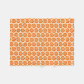 Niedliches Orangengeschlecht - Neutraler Pumpkin G Fleecedecke (Vorderseite (Horizontal))