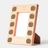 Niedliches Orangengeschlecht - Neutraler Pumpkin Geätzte Rahmen (Links)