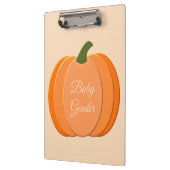 Niedliches Orangengeschlecht - Neutraler Pumpkin Klemmbrett (Links)