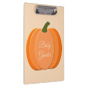 Niedliches Orangengeschlecht - Neutraler Pumpkin Klemmbrett (Rechts)