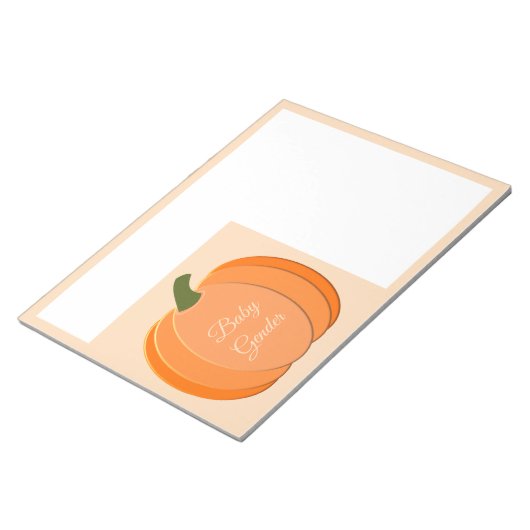 Niedliches Orangengeschlecht - Neutraler Pumpkin Notizblock (angewinkelt)