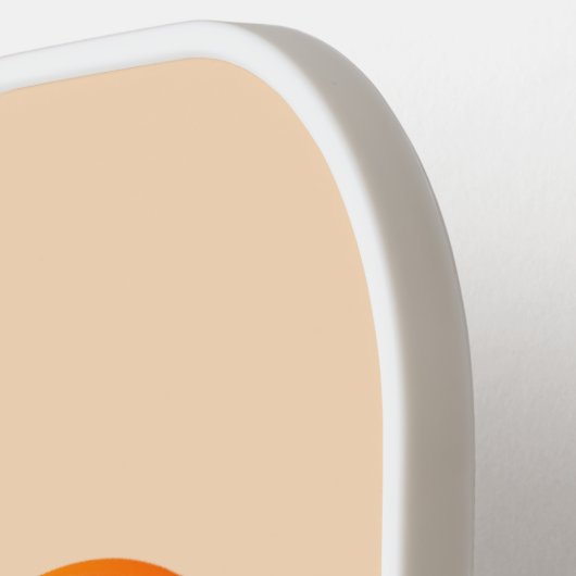 Niedliches Orangengeschlecht - Neutraler Pumpkin Pickleball Schläger (Linke Seite)