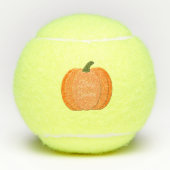 Niedliches Orangengeschlecht - Neutraler Pumpkin Tennisbälle (Vorderseite)