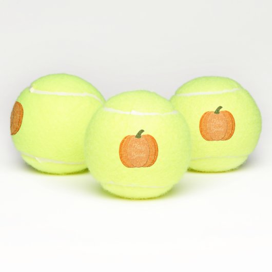 Niedliches Orangengeschlecht - Neutraler Pumpkin Tennisbälle (Multi)