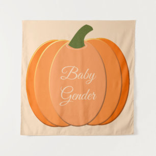 Niedliches Orangengeschlecht - Neutraler Pumpkin Wandteppich
