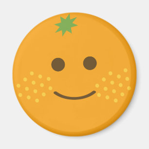 Niedliches Orangenglas Magnet