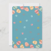 Niedliches Orangenkatzenjause Einladung (Rückseite)