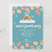 Niedliches Orangenkatzenjause Einladung (Vorderseite)