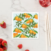 Niedliches Orangenpapier Napkins Serviette (Beispiel)