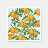 Niedliches Orangenpapier Napkins Serviette (Vorderseite)