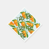 Niedliches Orangenpapier Napkins Serviette (Ecke)
