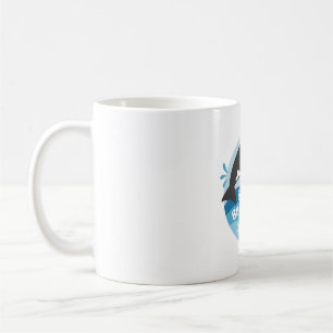 Niedliches Orca, das Geboren frei und frei ist Kaffeetasse