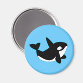 Niedliches Orca (Killerwal) Magnet (Vorderseite/Rückseite)