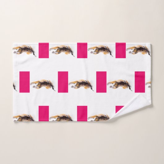 Niedliches Original Zeichnend Tiger Chinesisch Neu Badhandtuch Set (Handtuch)