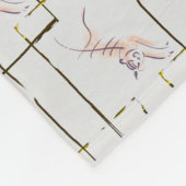 Niedliches Original Zeichnend Tiger Chinesisch Neu Fleecedecke (Ecke)