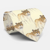 Niedliches Original Zeichnend Tiger Chinesisch Neu Krawatte (Gerollt)