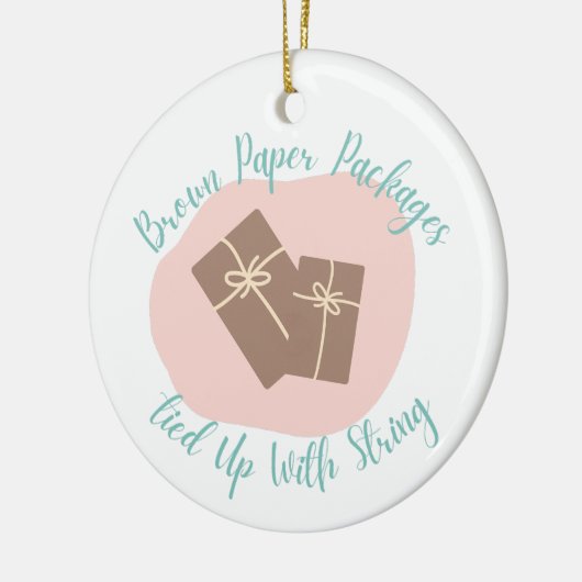 Niedliches Ornament mit Brown Paper Packages (Links)