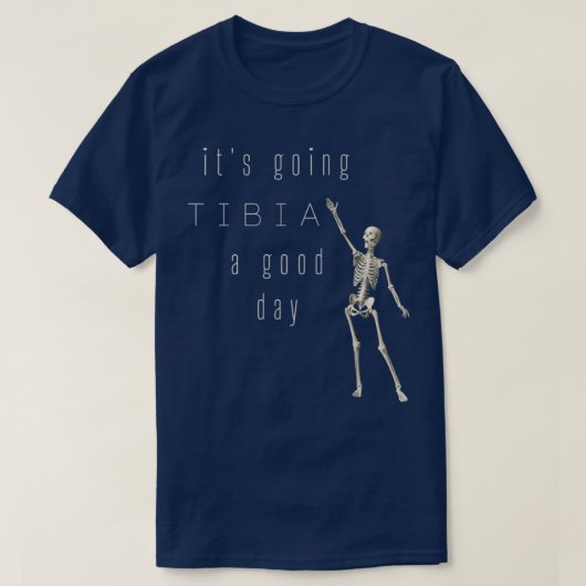 Niedliches orthopädisches Skelett T-Shirt (Design vorne)