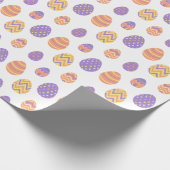 Niedliches Ostereier Muster farbenfroher Frühling Geschenkpapier (Ecke)