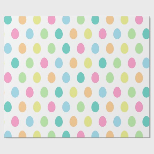 Niedliches Ostereier-Muster Geschenkpapier (Flach)