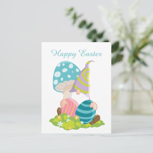 Niedliches Ostereig Feiertagspostkarte (Stehend Vorderseite)