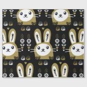 Niedliches Osterferien-Rabbit Geschenkpapier (Flach)