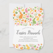 Niedliches Osterfest Einladung (Vorderseite)