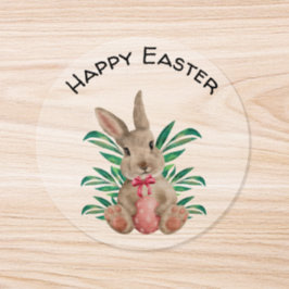 niedliches Ostergebälk mit Ei Runder Aufkleber