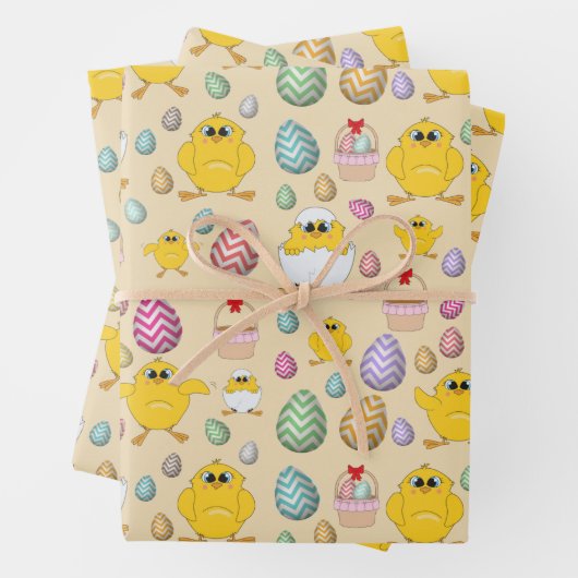 Niedliches Ostergestein Geschenkpapier Set (Beispiel)