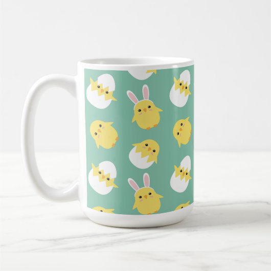 Niedliches Osterhähnchen Kaffeetasse (Links)