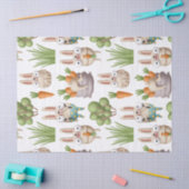 Niedliches Osterhasen- und Karottensterben Seidenpapier (Basteln)