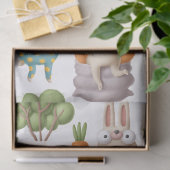 Niedliches Osterhasen- und Karottensterben Seidenpapier (Geschenk)