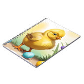 Niedliches Osterhühnchen 1, Ostern Notizblock (Linke Seite)