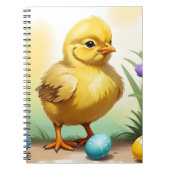 Niedliches Osterhühnchen 1, Ostern Notizblock (Vorderseite)