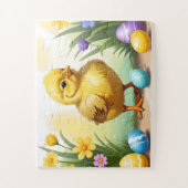 Niedliches Osterhühnchen 1, Ostern Puzzle (Vertikal)