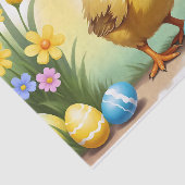 Niedliches Osterhühnchen 1, Ostern Seidenpapier (Ausschnitt)