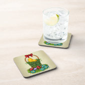 Niedliches Osterhühnchen Getränkeuntersetzer (Rechte Seite)