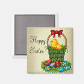 Niedliches Osterhühnchen Magnet (Vorderseite/Rückseite)